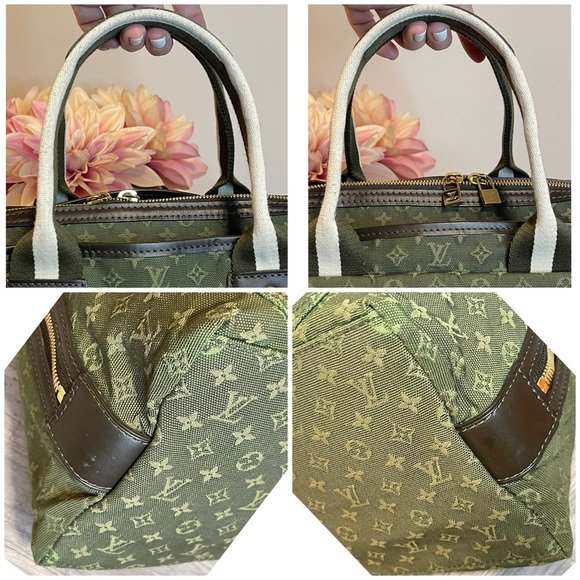 Authentic LOUIS VUITTON Sacmary Kate Green Monogram Mini Lin Bag - Picture 13 of 15